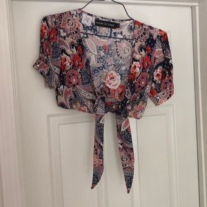 Patterned crop top